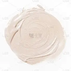 液体化妆基础在白色背景的脸红