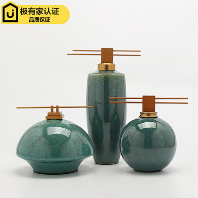 新中式现代创意简约陶瓷罐摆件样板间售楼处...