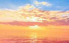 夕阳天空海边图片jpg背景图_新图网ixintu.com