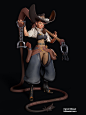 Wild West Challenge Entry WIP- Helen, the Deputy, Patrick Hillstead : Work in Progress renders of my art station challenge render. Final textures are still being developed. Final pose and presentation should be up right around when the competition ends, a