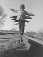 Children Balance on Rail in South Dakota. Photo from Black Star, 1959.