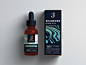 CBD Oil Packaging Design 2 packaging cbd hemp cannabis oil cannabidiol branding logo brand identity mark symbol monogram clean typography type pattern liquid sea premium high-end
