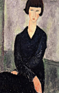 意大利画家阿梅代奥·莫迪里阿尼(Amedeo Modigliani)油画