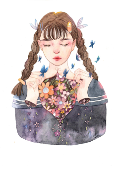 小花静美采集到画画画