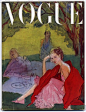 Vogue British 1947 July cover by René Bouché