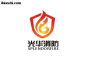 英文：splendorfire 中文：光华消防logo设计