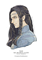 #精灵宝钻##The Silmarillion##梅斯罗斯##Maedhros##芬巩##Fingon##芬罗德##Finrod#三大家族三长子，捏个脸出来，方便看书看文脑补之用^q^都没有原型，如果觉得像什么人纯属意外