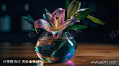 家庭仓库的花瓶_提示词查看_Midjourneyai绘图工具关键词描述词咒语_1456X816像素-百合花,花瓶,效果图,渲染,3D,油画,宝丽来照片,原画,电影场景,写实-提示词编号:2023061915394635-绘ai-www.ai016.com