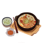 美食插画PNG图片