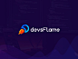 devsFlame icon app software visual vector gradient creative modern technology tech branding brand logo maker logo designer logo design logos logo