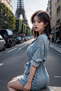 AI美女的巴黎打卡照片！-今日头条