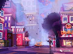 肚白doi采集到风景插画
