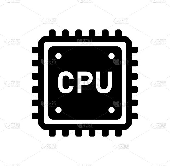 计算机CPU矢量图标说明