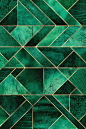 Abstract Nature - Emerald Green Canvas... | Elisabeth Fredriksson | iCanvas : Abstract Nature - Emerald Green by Elisabeth Fredriksson is printed with premium inks for brilliant color and then hand-stretched over museum quality stretcher bars. 60-Day Mone