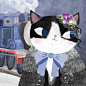 猫｜插画师Angie Rozelaar