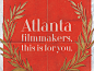 A vintage looking flyer we created for ChooseATL this year at the Atlanta Film Festival. 

Designer: @Amanda Schrembeck