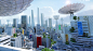 Solar dish city, Tarmo Juhola : My entry for the Atomhawk Solarpunk art competition:
"Solarpunk challenges the idea of how the future is fuelled. It is a vision of an ecological society, where everything is powered by green energy"

I wanted to 