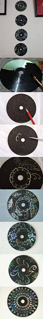 DIY Wall Decoration with CD DIY Wall Decoration with CD: 