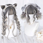 Lolita sisters mixed color wig   cat ears YC22104