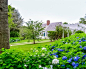 Cape Cod Home Chatham, Massachusetts : The landscape architecture for this traditional Cape Cod home in Chatham MA has the iconic characteristics residents love about coastal living in New England.    The chip seal driveway has a