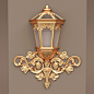 3d model street light classic wall