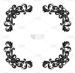 装饰手绘经典复古装饰文字分隔符。设置复古手画文本分割器维多利亚旧框架。文本线条，复古的边界，涂鸦，分