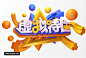 C4D格式工程文件模型2019猪年新年字体3D立体字金属质艺术PSD素材 3D模型 