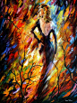 Leonid Afremov 的印象派油画 数字艺术 插画 抽象插画 手绘 印象派 传统绘画 传统插画 