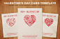 情人节贺卡 PSD 模板-Simple Valentine’s Day Card Template – 设计小咖