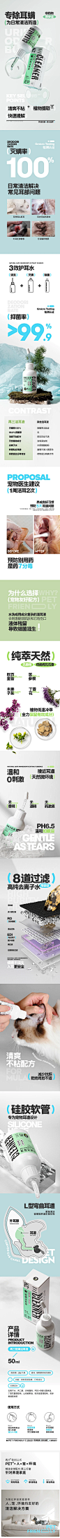 再三猫咪洗耳液耳螨猫用狗用消炎滴耳液中耳炎止痒抑菌耳朵清洁-tmall