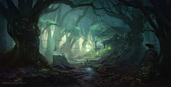 绳矢采集到B__场景原画