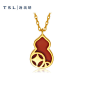 TSL谢瑞麟黄金项链珐琅葫芦足金套链计价黄金女士新品YS569-tmall.com天猫