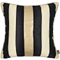 简约现代北欧风格 样板房抱枕设计师沙发靠垫套黑白金条纹靠包邮-淘宝网