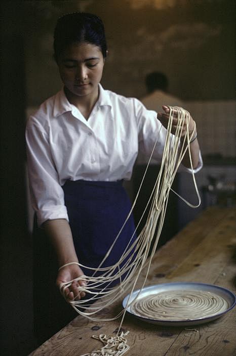 Making noodles. 1979...