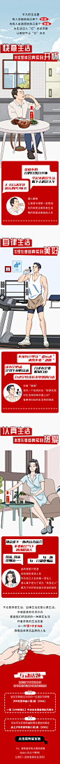 泸州老窖白酒公众号手绘条漫长图