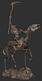 Undead Knight, Bruno Câmara : I started this piece after being extremely inspired by Paul Bonner's artwork: https://brunocamara3.files.wordpress.com/2016/04/horse_concept_full.jpg