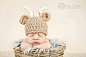 0-3 size Baby Deer Hat - Newborn Photo Prop - Hunting Hat - Deer Hat With Antlers - Bitty Buck - 0-3 month Size