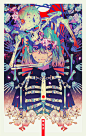 插画师秋赤音笔下女孩插画作品，颜色简直美炸了

twi：_akiakane ​​​ ​​​​