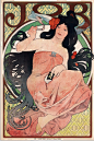 艺术素材~Alphonse Mucha 慕夏超经典作品 