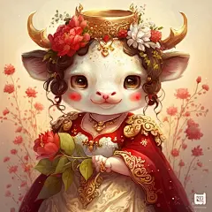 AI绘画_Prompts_Sharon_983_Cute_anthropomorphic_little_white_cow_dressed_as_a_C_b8ce32cb-544d-4bd7-b540-a5614c768683_xpanx.com
