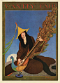 美国著名插画家乔治.沃尔夫.普朗克（George Wolfe Plank，1883-1965）为时尚杂志绘制的经典封面。作为20世纪早期时尚插画的领军人物，普朗克的作品有着明亮的色彩，流畅的线条，构图简约却极重视细节刻画，天马行空的想象力让他画笔下的女郎神秘浪漫，令人见之难忘。 ​​​​