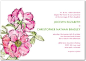 Signature White Textured Wedding Invitations Dreamy Peony - Front : Majestic