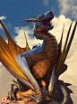 sunbathing wyvern | James Wolf Strehle on Patreon : Official Post from James Wolf Strehle: I may tweak it a bit but its pretty much done!  Rewards will be sent out in the next few days :)