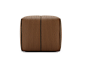 带软垫的方形仿皮坐垫凳 GRANT S by Domkapa_2