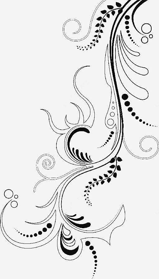 欧美花纹桌面简笔画花纹高清素材桌面欧美简笔画花纹元素免抠png设计