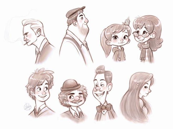 Bust Sketches by Lui...