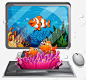 电脑鼠标与鱼 鼠标点击 元素 免抠png 设计图片 免费下载 页面网页 平面电商 创意素材