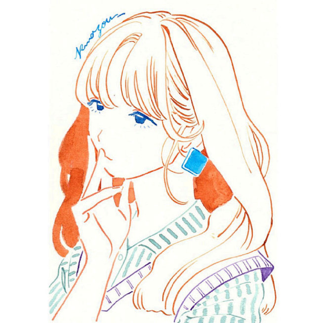动感十足的线条ins：kumazousa...