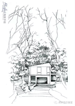 初儿初二采集到风景速写类（简单