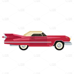扁平-美式复古汽车贴纸5